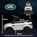 6V Land Rover Licensed Kids Electric Car - White | Dual Driving Modes with Lights and Music AIYAPLAY - Little and Giant Explorers AIYAPLAY