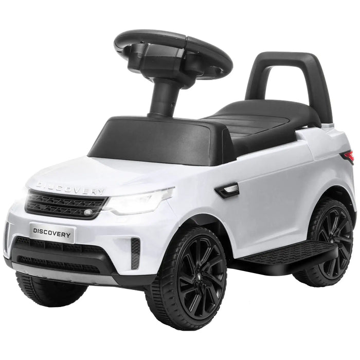 6V Land Rover Licensed Kids Electric Car - White | Dual Driving Modes with Lights and Music AIYAPLAY - Little and Giant Explorers AIYAPLAY