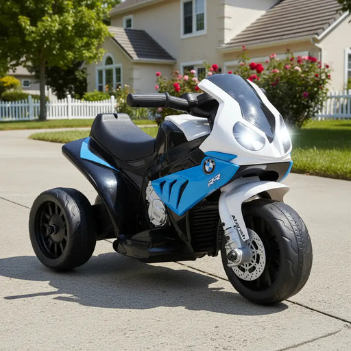 6V Licensed BMW Kids Electric Motorbike – Blue | Realistic Lights and Sounds HOMCOM - Little and Giant Explorers HOMCOM