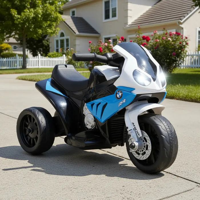 6V Licensed BMW Kids Electric Motorbike – Blue | Realistic Lights and Sounds HOMCOM - Little and Giant Explorers HOMCOM