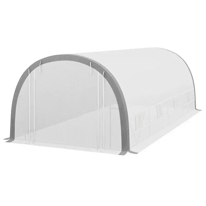 6x3m Polytunnel Greenhouse | Large Walk-In Grow Tunnel with Reinforced Frame and Accessories OUTSUNNY - Little and Giant Explorers Outsunny