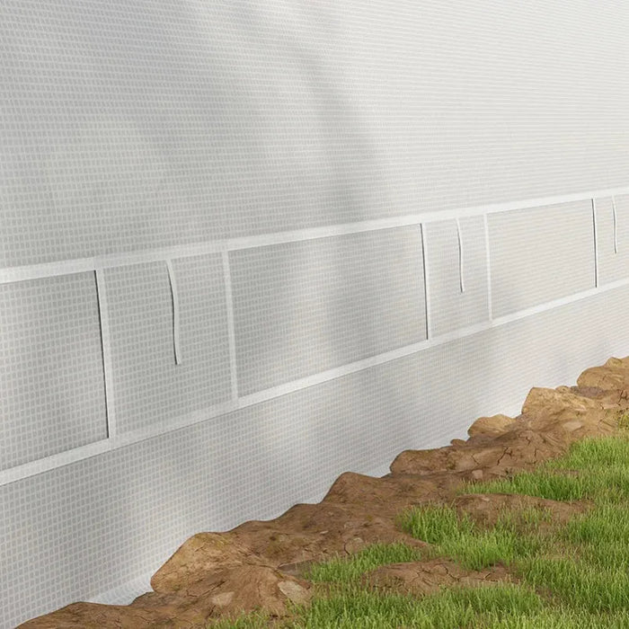 6x3m Polytunnel Greenhouse | Large Walk-In Grow Tunnel with Reinforced Frame and Accessories OUTSUNNY - Little and Giant Explorers Outsunny