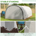 6x3m Polytunnel Greenhouse | Large Walk-In Grow Tunnel with Reinforced Frame and Accessories OUTSUNNY - Little and Giant Explorers Outsunny