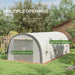 6x3m Polytunnel Greenhouse | Large Walk-In Grow Tunnel with Reinforced Frame and Accessories OUTSUNNY - Little and Giant Explorers Outsunny