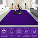 6x4ft Large Yoga Mat – Purple | Double-Sided Non-Slip PVC Mat - Waterproof COSTWAY - Little and Giant Explorers