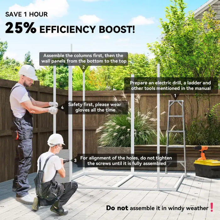 6x6ft Plastic Garden Storage Shed – Grey | Resin Construction with Floor OUTSUNNY - Little and Giant Explorers Outsunny