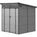 Outdoor Plastic Storage Shed with Windows and Vents 6 x 6FT - Little and Giant Explorers Outsunny