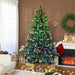 7.5ft Pre-Lit Artificial Christmas Tree | Carolina Pine - 480 LED Lights and Remote Control HOMCOM - Little and Giant Explorers HOMCOM
