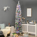 7.5ft Pre-Lit Artificial Christmas Tree | Snowy Finish - Multi-Coloured LEDs HOMCOM - Little and Giant Explorers HOMCOM