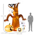 7.9FT Tall Halloween Inflatable Ghost Tree with Pumpkins, White Ghosts and Tombstone - Little and Giant Explorers Outsunny