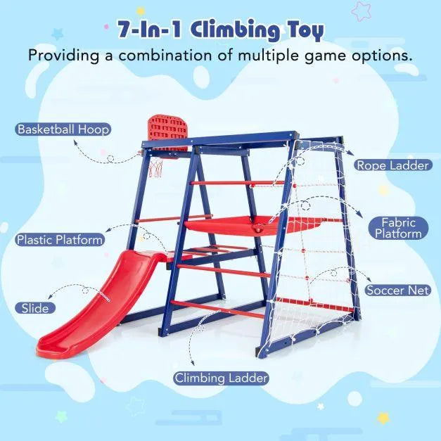 7-in-1 Jungle Gym Set - Little and Giant Explorers Costway