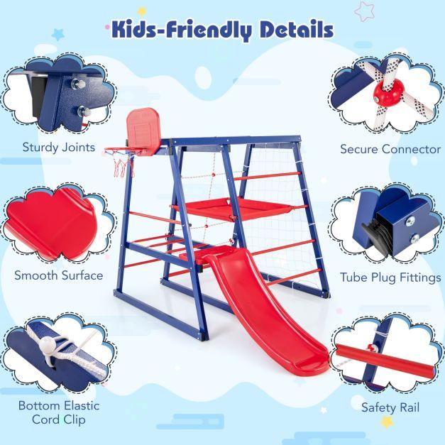 7-in-1 Jungle Gym Set - Little and Giant Explorers Costway