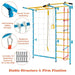 7-in-1 Indoor Wall Climbing Gym Set - Little and Giant Explorers Costway