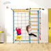 7-in-1 Indoor Wall Climbing Gym Set - Little and Giant Explorers Costway
