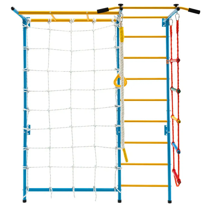 7-in-1 Indoor Wall Climbing Gym Set - Little and Giant Explorers Costway