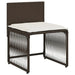 7 Piece Garden Dining Set with Cushions in Brown and Poly Rattan - Little and Giant Explorers vidaXL