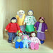 7-Piece Happy Family Wooden Doll Set | Role Play Toy Figures - Colourful Flexible Dolls SOKA® - Little and Giant Explorers SOKA Play Imagine Learn