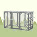 71" Outdoor Wooden Cat House with 3 Platforms in Grey - Little and Giant Explorers PawHut