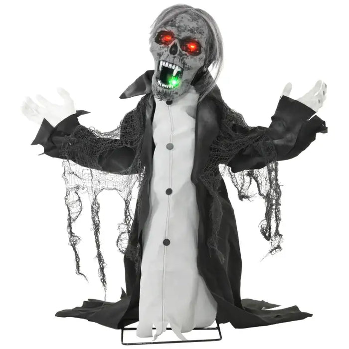 75cm Animated Skeleton Half-Body Prop | Sound, Light and Motion Effects HOMCOM - Little and Giant Explorers HOMCOM