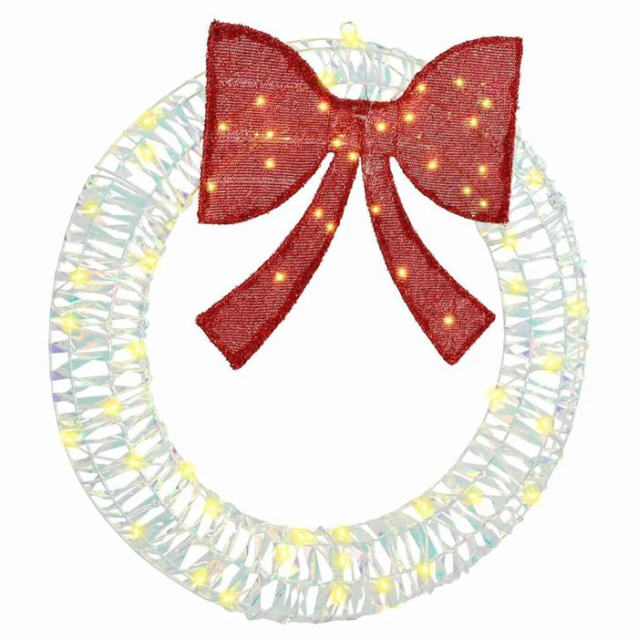 75cm Modern LED Christmas Wreath – Warm White Lights | Contemporary Festive Décor VIDAXL - Little and Giant Explorers vidaXL
