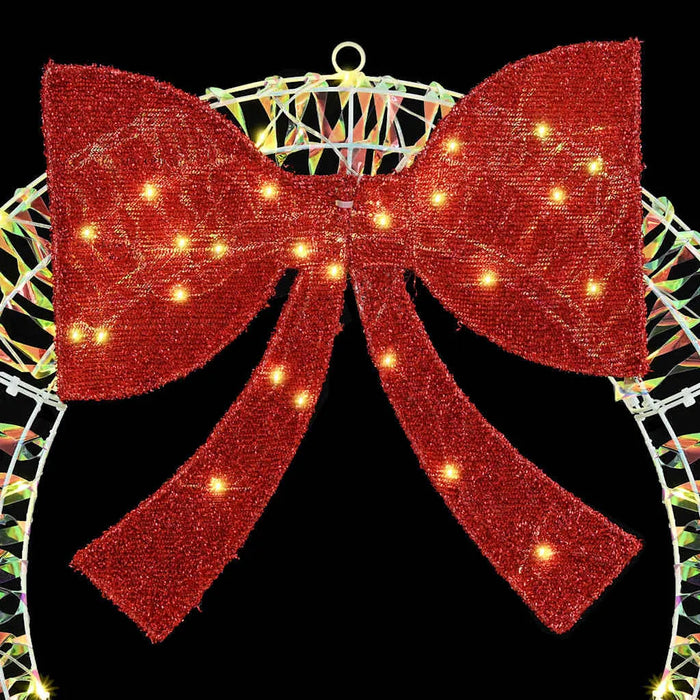 75cm Modern LED Christmas Wreath – Warm White Lights | Contemporary Festive Décor VIDAXL - Little and Giant Explorers vidaXL