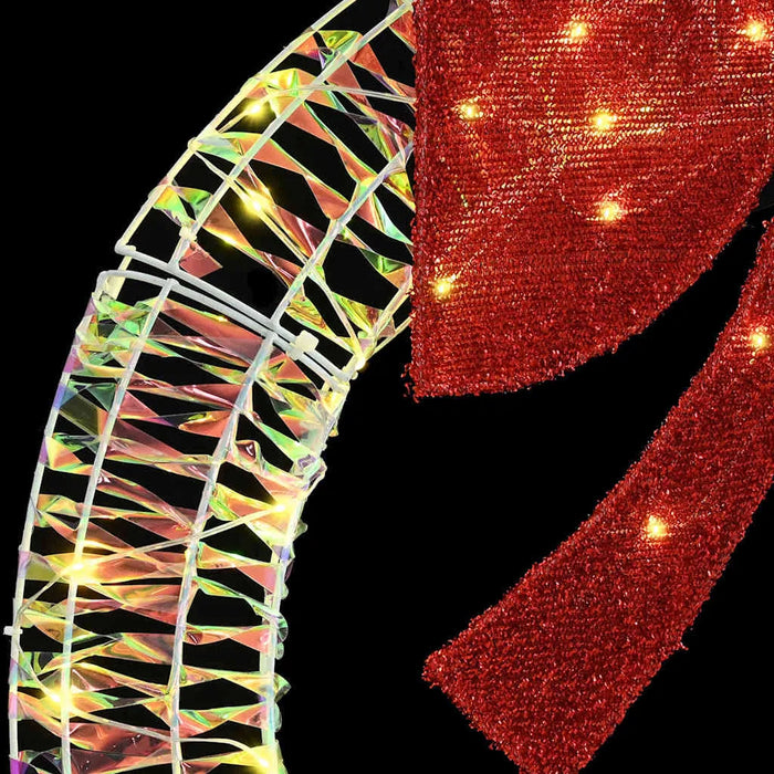 75cm Modern LED Christmas Wreath – Warm White Lights | Contemporary Festive Décor VIDAXL - Little and Giant Explorers vidaXL