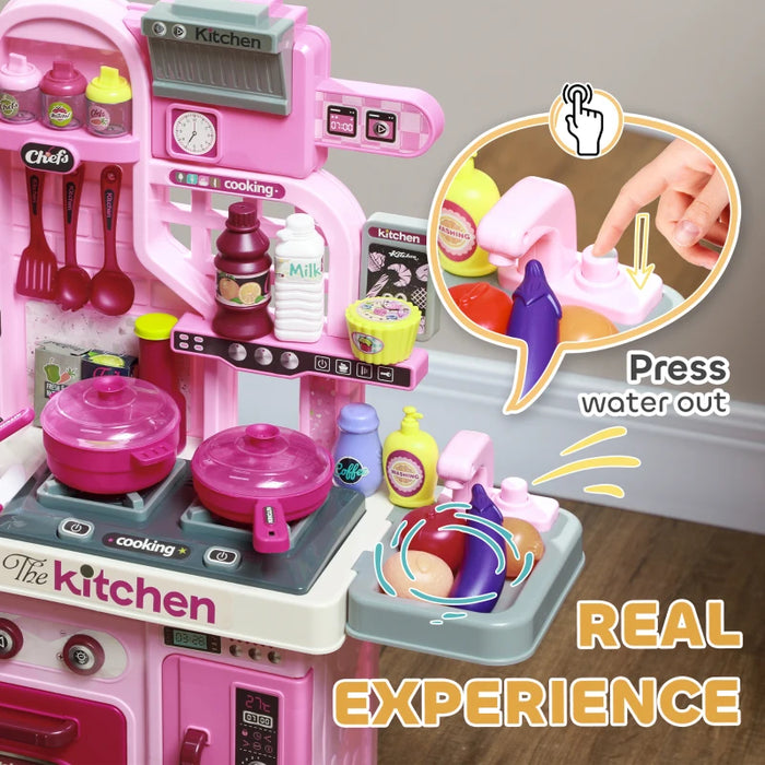 Kids Toy Kitchen with 33 Accessories