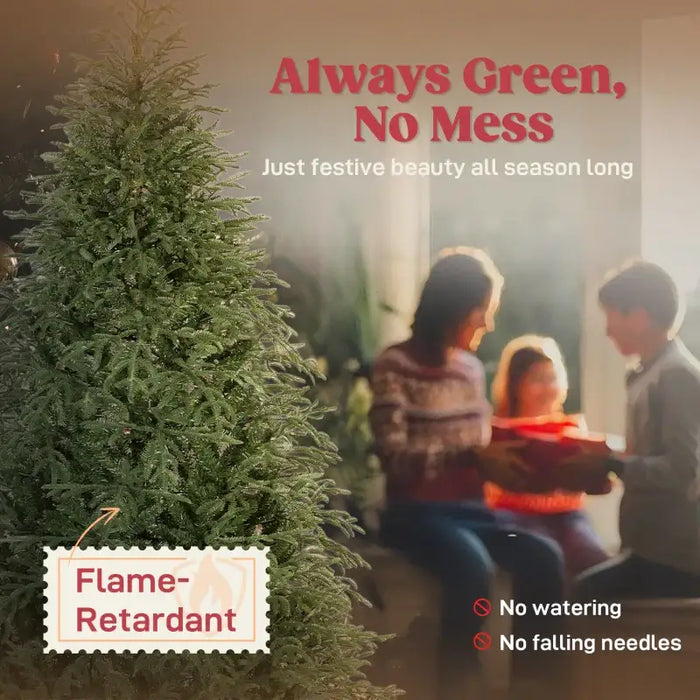 7ft Artificial Christmas Tree | Full Spruce Design, 2942 Tips and Hinged Branches HOMCOM - Little and Giant Explorers HOMCOM