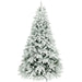 7ft Artificial Christmas Tree – Snow-Kissed Finish | 1867 Realistic Branch Tips HOMCOM - Little and Giant Explorers HOMCOM