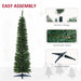 7FT Artificial Pencil Christmas Tree with Realistic Branches in Green - Little and Giant Explorers HOMCOM