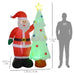 7FT Christmas Inflatable Santa Claus and Christmas Tree - Little and Giant Explorers HOMCOM