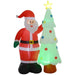 7FT Christmas Inflatable Santa Claus and Christmas Tree - Little and Giant Explorers HOMCOM