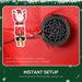 7ft Inflatable Christmas Decoration – Santa and Dog | Light-Up Blow-Up OUTSUNNY - Little and Giant Explorers Outsunny