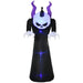 7FT Inflatable Halloween Ghost with Horns and LEDs - Little and Giant Explorers Outsunny