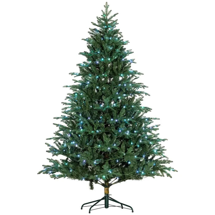 7FT LED Lights Artificial Christmas Tree - Little and Giant Explorers HOMCOM