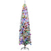 7ft Pre-Lit Artificial Christmas Tree | Snow-Flocked with Pine Cones, Berries, Baubles and 250 LED Lights HOMCOM - Little and Giant Explorers HOMCOM