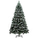 7FT Snow-Dipped Artificial Pine Christmas Tree - Little and Giant Explorers HOMCOM