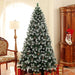 7FT Snow-Dipped Artificial Pine Christmas Tree - Little and Giant Explorers HOMCOM