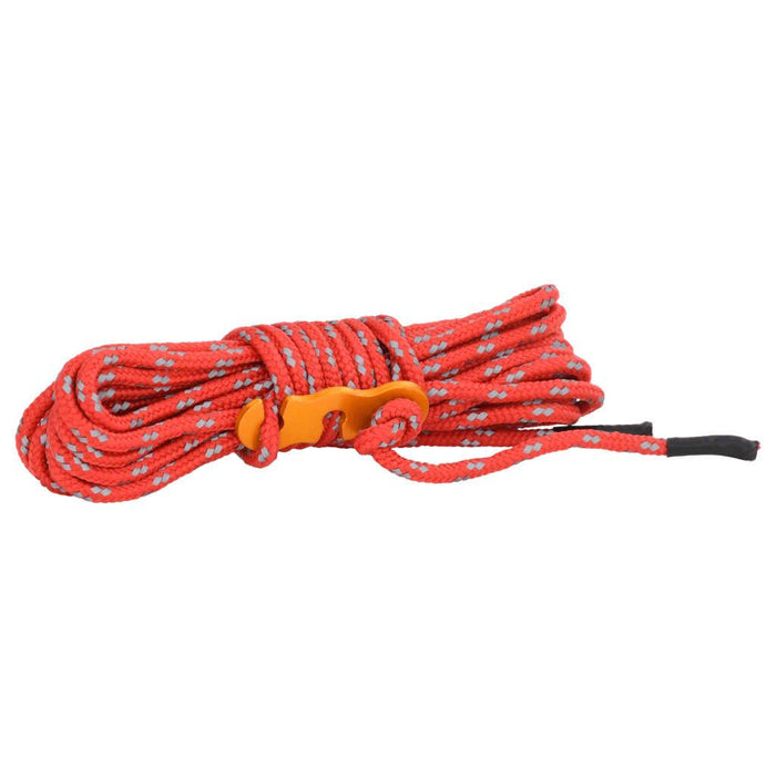 8 - 4m Tent Guy Ropes with Spanners - Red - Reflective - 4mm - Little and Giant Explorers vidaXL