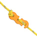 8 - 4m Tent Guy Ropes with Spanners - Yellow - Reflective - 4mm - Little and Giant Explorers vidaXL