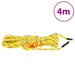 8 - 4m Tent Guy Ropes with Spanners - Yellow - Reflective - 4mm - Little and Giant Explorers vidaXL