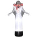 8.9FT Tall Halloween Inflatable Witch Ghost with Three Heads with Build-In LED Lights - Little and Giant Explorers Outsunny