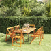 8 Folding Garden Chairs in Solid Wood Acacia - Little and Giant Explorers vidaXL