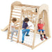 8-in-1 Wooden Indoor Playground - Little and Giant Explorers Costway