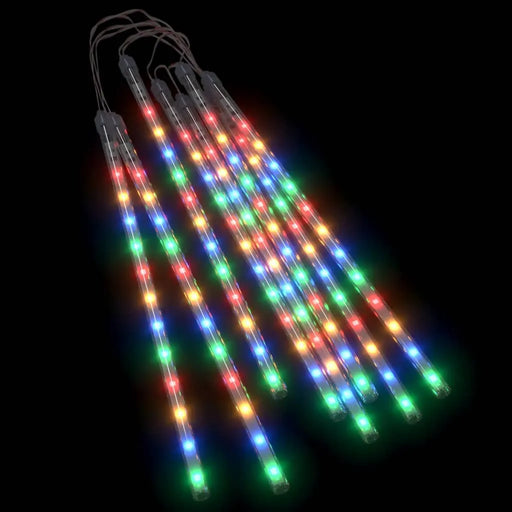 8 Meteor Lights 192 Colourful LEDs 30cm - Little and Giant Explorers vidaXL