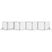 8 Panel Foldable Pet Gate with Support Feet in White - Little and Giant Explorers PawHut