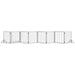 8 Panel Foldable Pet Gate with Support Feet in White - Little and Giant Explorers PawHut