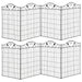 8-Panel Garden Fence – Black Decorative Metal Border Panels | Vine Pattern - 365×112 cm OUTSUNNY - Little and Giant Explorers Outsunny