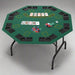 8 Player Folding Poker Table with Chip Cup Holders - Little and Giant Explorers HOMCOM