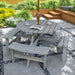 8-Seater Wooden Picnic Set in Fir Wood and Grey - Little and Giant Explorers Outsunny